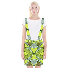 Abstract Pattern Geometric Backgrounds  Braces Suspender Skirt by Eskimos