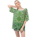 Abstract pattern geometric backgrounds  Oversized Chiffon Top View1