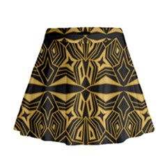 Abstract Pattern Geometric Backgrounds Mini Flare Skirt by Eskimos