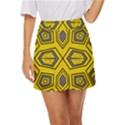 Abstract pattern geometric backgrounds Mini Front Wrap Skirt View1