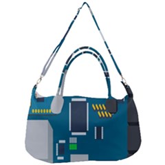 Amphisbaena Two Platform Dtn Node Vector File Removal Strap Handbag by Sapixe