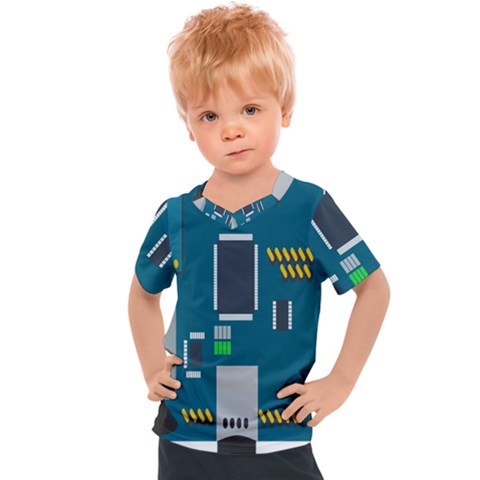 Amphisbaena Two Platform Dtn Node Vector File Kids  Sports Tee by Sapixe
