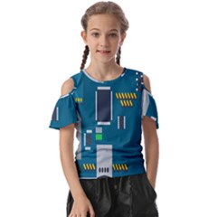 Amphisbaena Two Platform Dtn Node Vector File Kids  Butterfly Cutout Tee by Sapixe