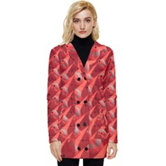 Sculpture-art-traffic-cones-plastic Button Up Hooded Coat  by Jancukart