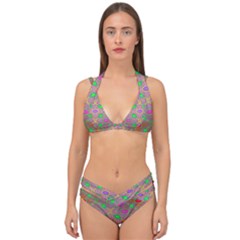 Rippled Magic Double Strap Halter Bikini Set by Thespacecampers