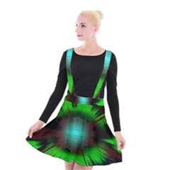 Eye To The Soul Suspender Skater Skirt by Thespacecampers