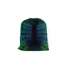 Technology-artificial-intelligence Drawstring Pouch (small) by Jancukart