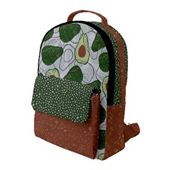 Avocado Pattern - Copy Flap Pocket Backpack (large) by flowerland