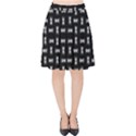Fantasy Ethnic Caricature Motif Pattern Velvet High Waist Skirt View1