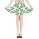Abstract pattern geometric backgrounds Mini Flare Skirt View3