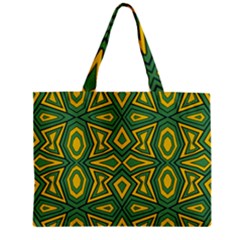 Abstract Pattern Geometric Backgrounds Zipper Mini Tote Bag by Eskimos