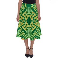 Abstract Pattern Geometric Backgrounds Perfect Length Midi Skirt by Eskimos