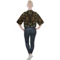 Folk flowers print Floral pattern Ethnic art Mock Neck Tee View2