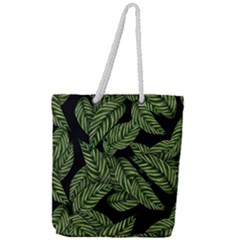  Leaves  Full Print Rope Handle Tote (large) by artworkshop
