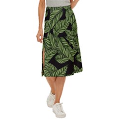  Leaves  Midi Panel Skirt by artworkshop