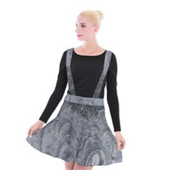 Ice Frost Crystals Suspender Skater Skirt by artworkshop