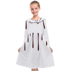 Illustration-chocolate-dropping-chocolate-background-vector Kids  Midi Sailor Dress by nate14shop