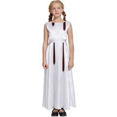 Illustration-chocolate-dropping-chocolate-background-vector Kids  Satin Sleeveless Maxi Dress by nate14shop