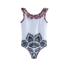 Im Fourth Dimension Black White Kids  Frill Swimsuit by imanmulyana