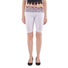 Im Fourth Dimension Black White 3 Yoga Cropped Leggings by imanmulyana