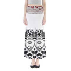 Im Fourth Dimension Black White 12 Full Length Maxi Skirt by imanmulyana