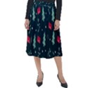Christmas Pattern Design  Classic Velour Midi Skirt  View1