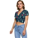 Christmas Pattern Design  Short Sleeve Foldover Tee View2
