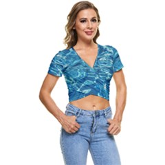 Surface Abstract  Short Sleeve Foldover Tee by artworkshop