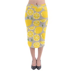 Lemon Pattern Midi Pencil Skirt by artworkshop