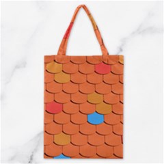Phone Wallpaper Roof Roofing Tiles Roof Tiles Classic Tote Bag by artworkshop
