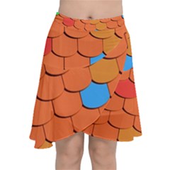Phone Wallpaper Roof Roofing Tiles Roof Tiles Chiffon Wrap Front Skirt by artworkshop