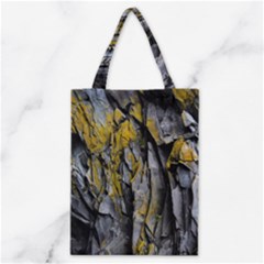 Rock Wall Crevices Geology Pattern Shapes Texture Classic Tote Bag by artworkshop