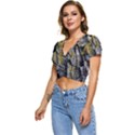Rock Wall Crevices Geology Pattern Shapes Texture Short Sleeve Foldover Tee View2