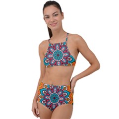 Mandala Spirit High Waist Tankini Set by zappwaits