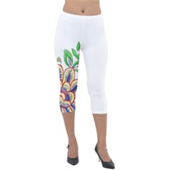 Im Fourth Dimension Colour 6 Lightweight Velour Capri Leggings  by imanmulyana