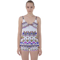 Im Fourth Dimension Colour 8 Tie Front Two Piece Tankini by imanmulyana