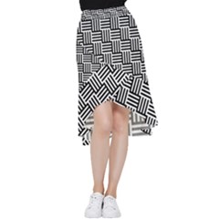 Basket Frill Hi Low Chiffon Skirt by nateshop