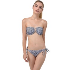 Comb Twist Bandeau Bikini Set by nateshop