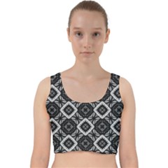 Digital Velvet Racer Back Crop Top by nateshop