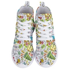 Doodle Women s Lightweight High Top Sneakers by nateshop