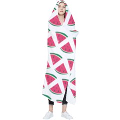Illustration Watermelon Fruit Food Melon Wearable Blanket by Sapixe