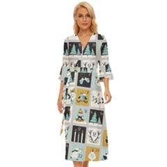 Advent Calendar Midsummer Wrap Dress by Sapixe