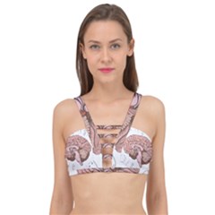 Cerebrum Human Structure Cartoon Human Brain Cage Up Bikini Top by Sapixe