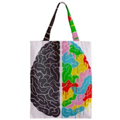 Clip Art Brain Halves Zipper Classic Tote Bag by Sapixe