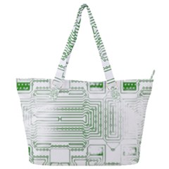 Circuit Board Full Print Shoulder Bag by Sapixe