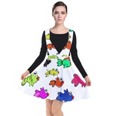 Fish Fishes Marine Life Swimming Water Plunge Pinafore Dress by Sapixe