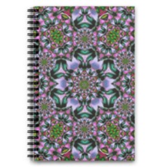 Tropical Blooming Forest With Decorative Flowers Mandala 5 5  X 8 5  Notebook by pepitasart