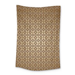 Background-chevron Chocolate Small Tapestry by nateshop