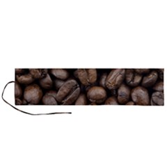 Black Coffe Roll Up Canvas Pencil Holder (l) by nateshop