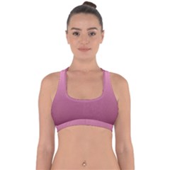 Background-pink Cross Back Hipster Bikini Top  by nateshop